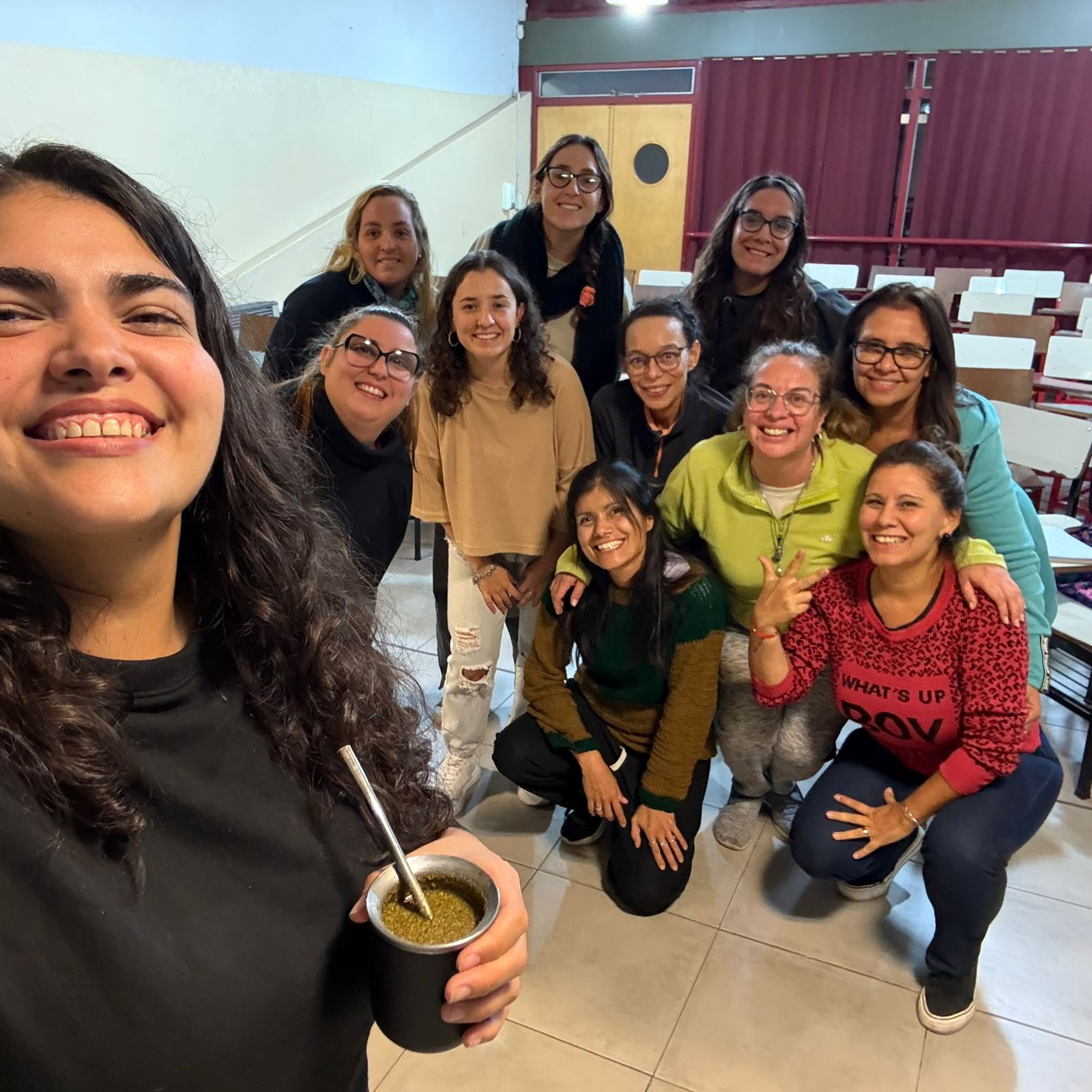 profesora de LSA y estudiantes